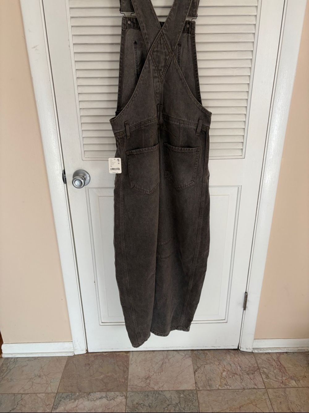 Free People We the Free barrel overalls gray - Picture 6 of 7